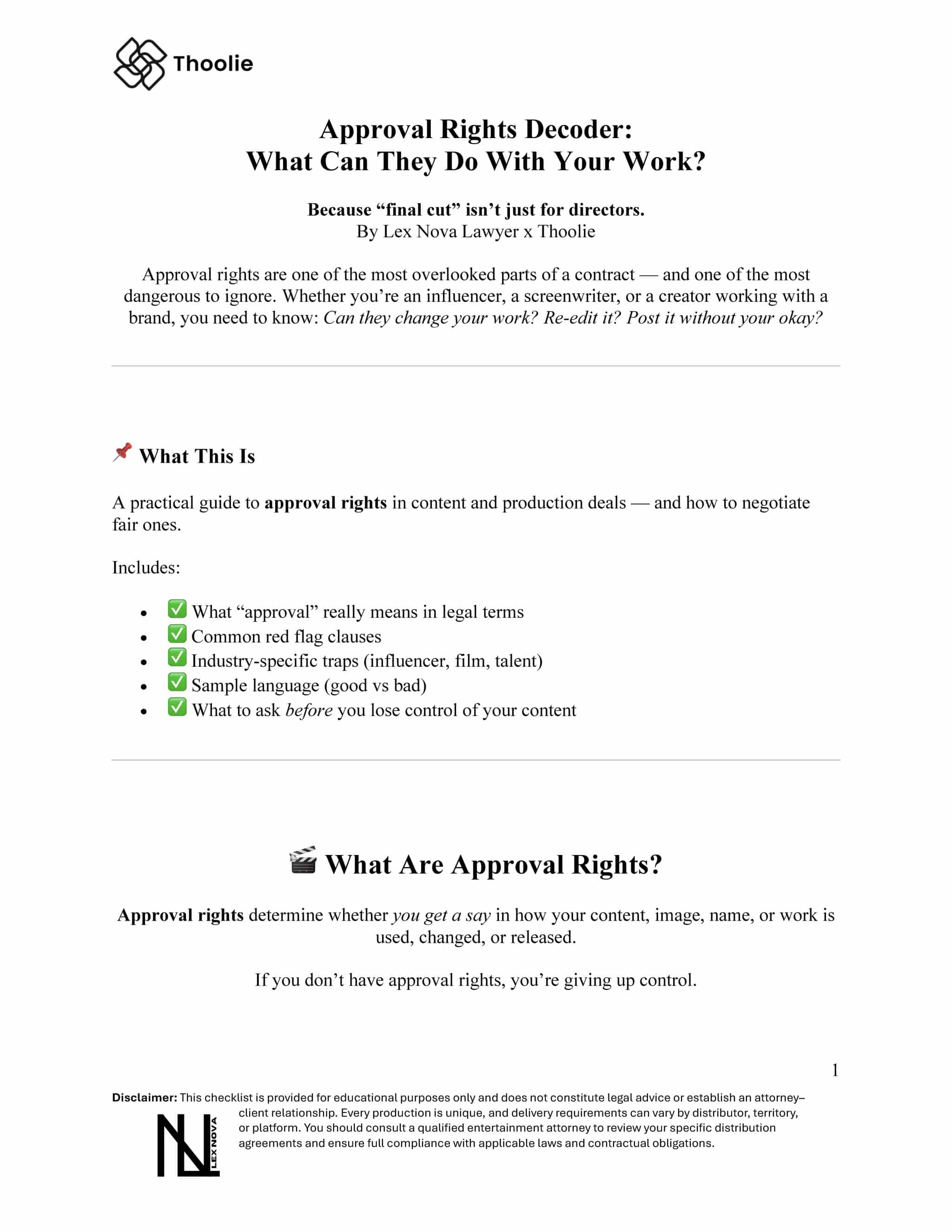 Approval Rights Decoder
