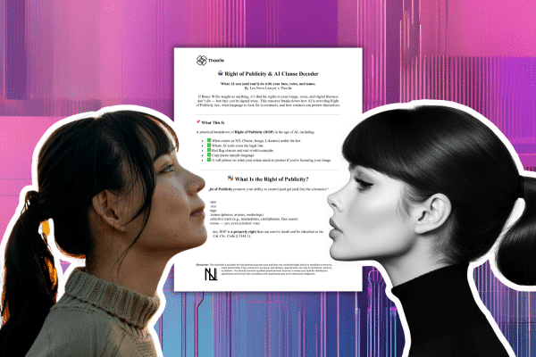Right of Publicity and AI Decoder for Filmmakers