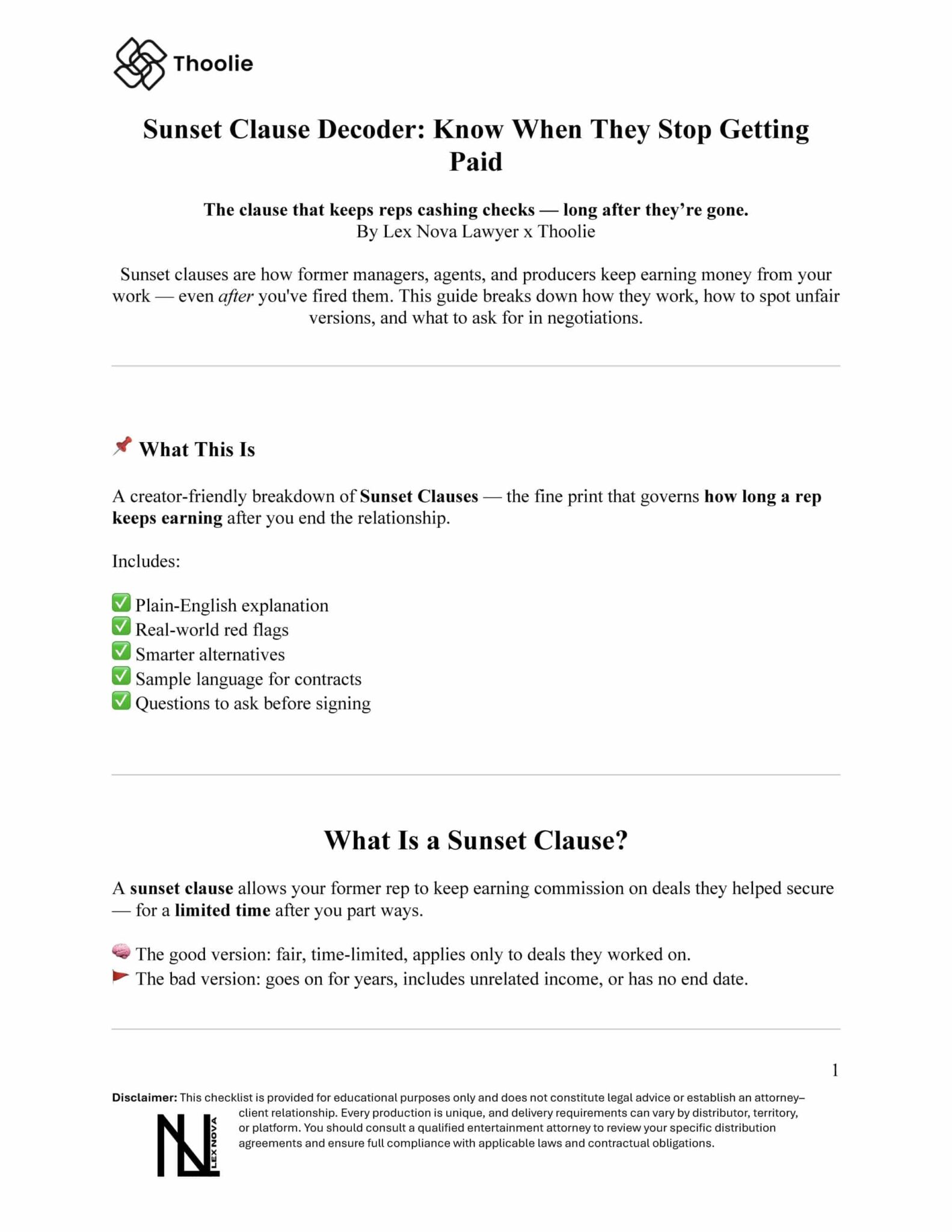 sunset clause decoder