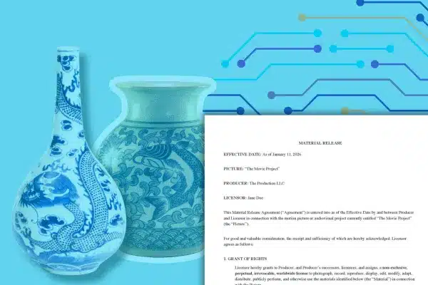 Material Release Form for indie films student films microbudget films