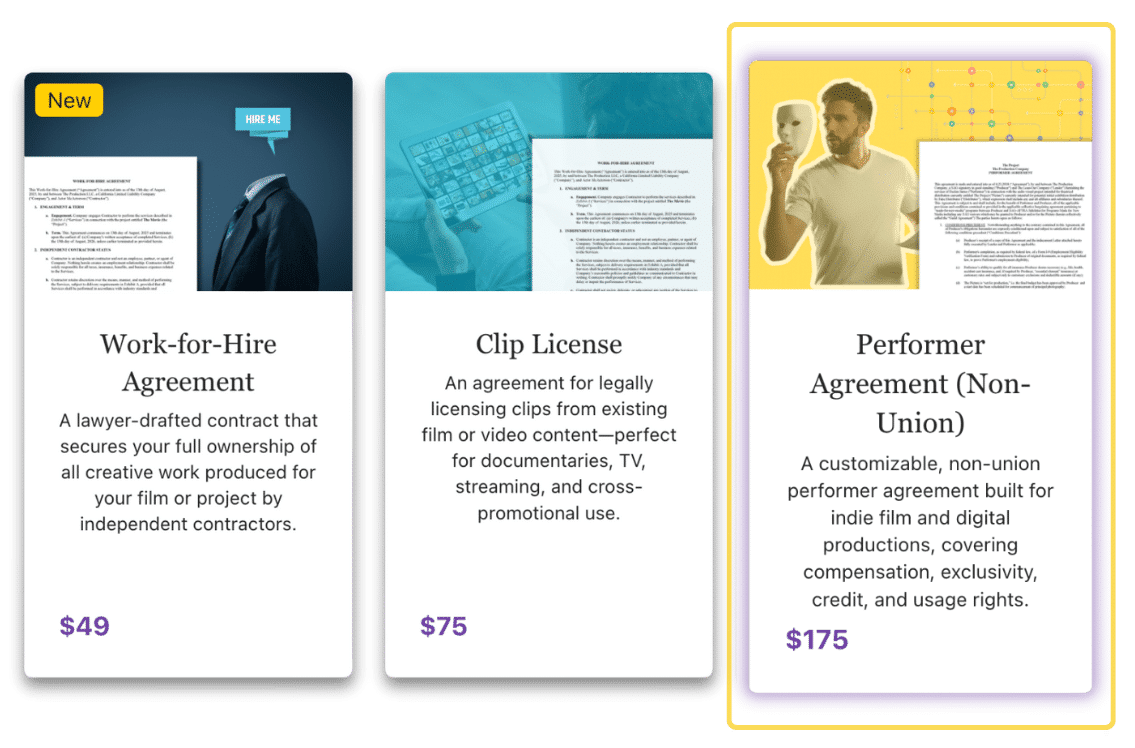 Step 1: Select Your Contract Template