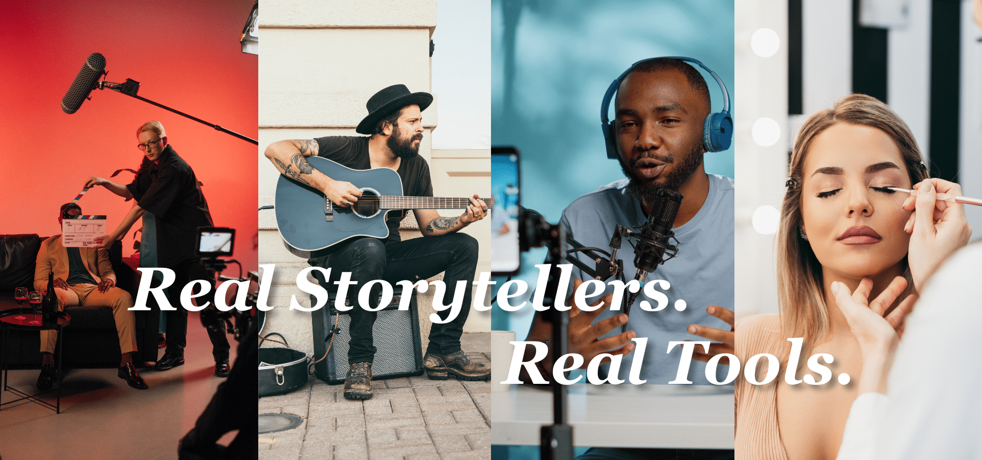 Built by entertainment attorneys. Designed for Filmmakers, Musicians, Creators....