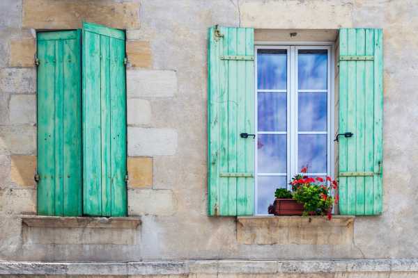 opened and closed windows