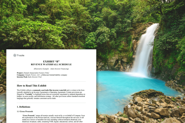 Indie FIlm Waterfall Examples for Student, Micro and low budget indie filmmakers